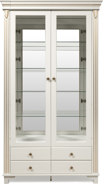 Изображение товара Шкаф с витриной ФорестДекоГрупп Бьянка 2 дверный