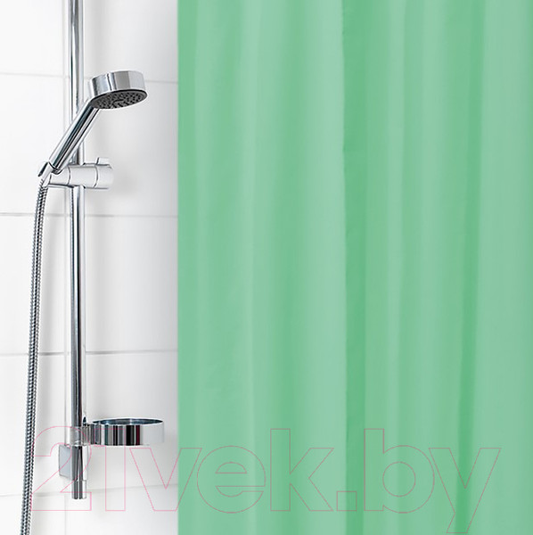 Изображение товара Шторка-занавеска для ванны V-line 180x180 (зеленый)