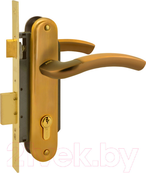 Изображение товара Замок врезной Нора-М N23-70 Л (матовый кофе)