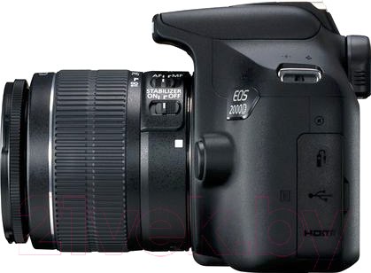 Изображение товара Зеркальный фотоаппарат Canon EOS 2000D Kit EF-S 18-55mm III / 2728C002AA