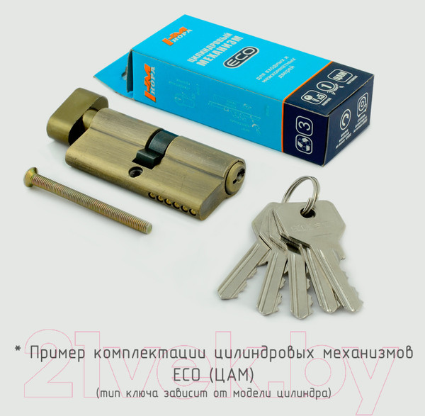 Изображение товара Цилиндровый механизм замка Нора-М ЕСО Z Л-70 40/30 (хром)
