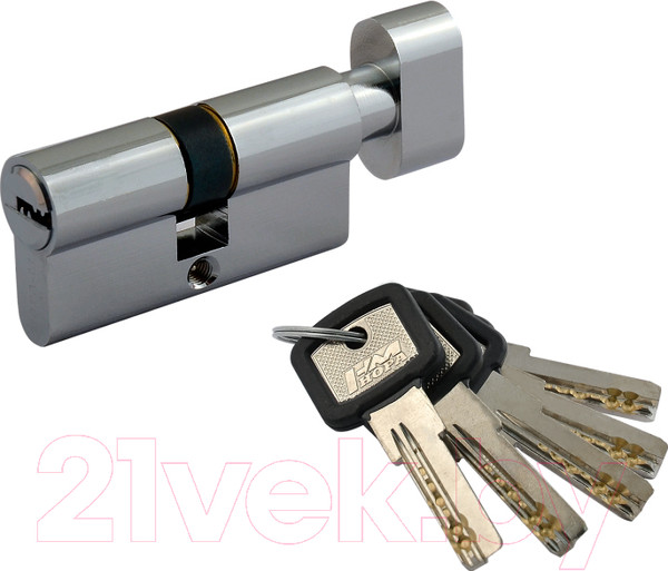 Изображение товара Цилиндровый механизм замка Нора-М ЛПУВ-80 40/40 (хром)