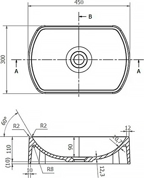 Изображение товара Умывальник Lauter Laguna 21L454NG (Night Glow)