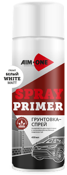 Изображение товара Грунтовка автомобильная AIM-ONE SPR-MW1007 (450мл, белый матовый)