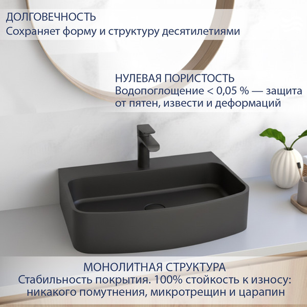 Изображение товара Умывальник Lauter Molara 21M606DB (Deep Black)