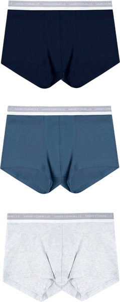 Изображение товара Комплект мужских трусов Mark Formelle 411124-3 (р.90-100, серый меланж 4306-А/шторм/море)