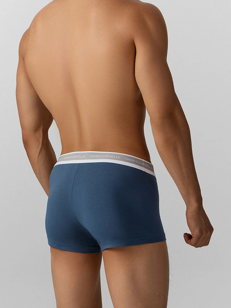 Изображение товара Комплект мужских трусов Mark Formelle 411124-3 (р.106-116, серый меланж 4306-А/шторм/море)