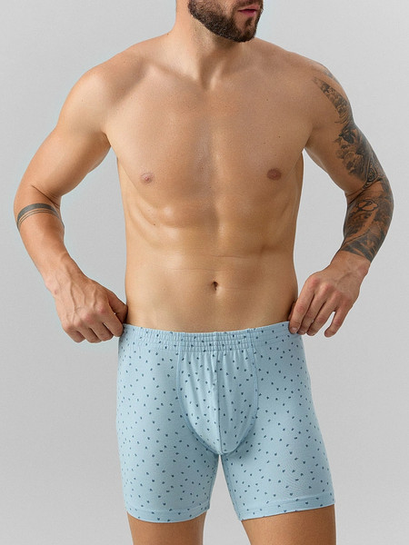 Изображение товара Трусы мужские Mark Formelle 411155 (р.86-96, узор на серо-голубом-1)