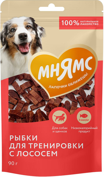 Лакомство для собак Мнямс Рыбки из лосося (90г) — фото 5