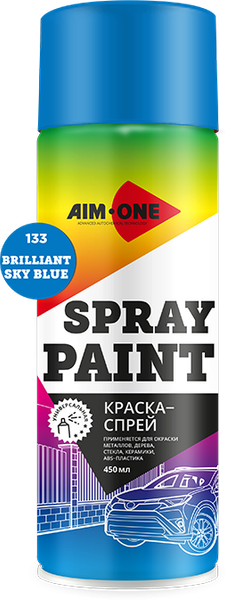 Изображение товара Краска автомобильная AIM-ONE SP-BSB133 (450мл, бриллиантовый/голубой)
