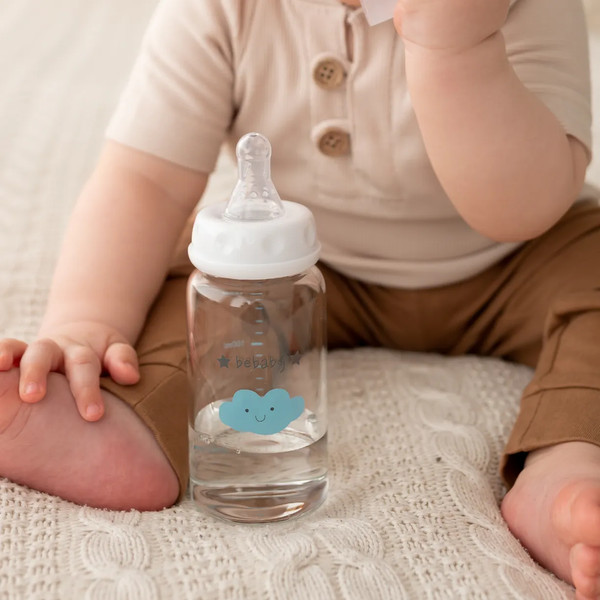 Изображение товара Бутылочка для кормления Be Baby Антиколиковая / R-05B/150 (150мл, в ассортименте)