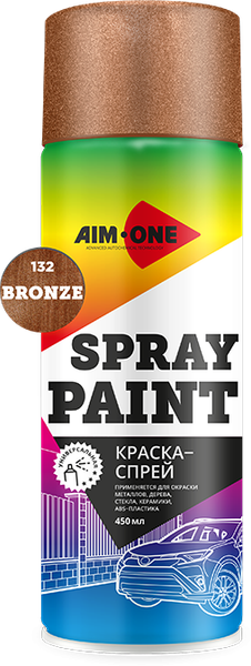 Изображение товара Краска автомобильная AIM-ONE SP-BZ132 (450мл, бронзовый)