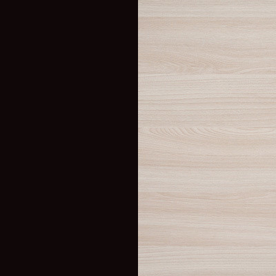 Изображение товара Полуторная кровать Proson Milton с ПМ 120x200 (черный/ясень шимо светлый)