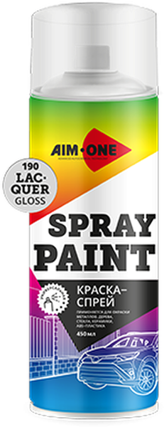 Изображение товара Лак автомобильный AIM-ONE SP-GL190 (450мл, лак глянец)