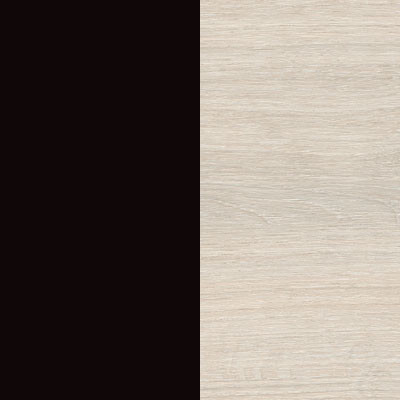 Изображение товара Двуспальная кровать Proson Milton с ПМ 180x200 (черный/дуб шамони светлый 124)