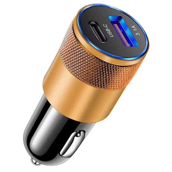 Изображение товара Адаптер питания автомобильный Energy ET-43А / 109942 (черный/золото)