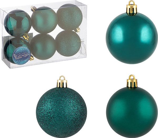 Изображение товара Набор шаров новогодних Волшебная страна SYQA- 0123123-06 / 106309 (6шт)