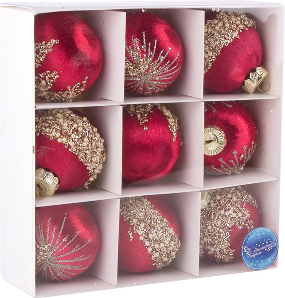 Изображение товара Набор шаров новогодних Волшебная страна SYQB- 0124057 / 108513 (9шт)