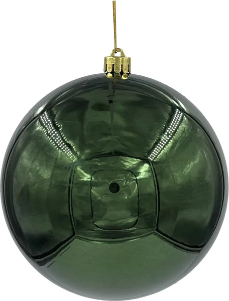 Изображение товара Шар новогодний ТРИУМФ Пластиковый 20см / 87007 (зеленый)