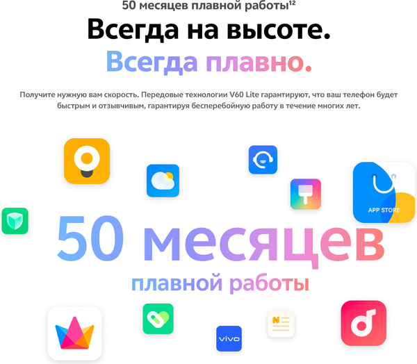 Изображение товара Смартфон Vivo V60 Lite 8GB/256GB (титановый синий)
