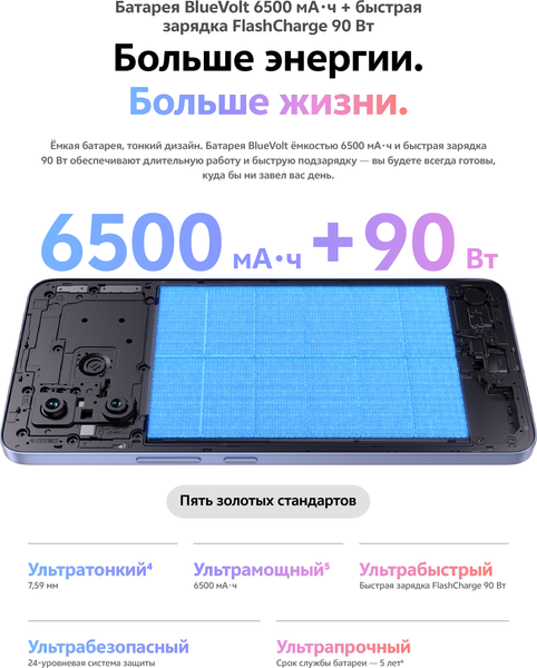 Изображение товара Смартфон Vivo V60 Lite 8GB/256GB (титановый синий)