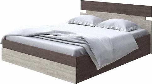 Изображение товара Двуспальная кровать Proson Milton с ПМ 160x190 (ясень шимо темный/ясень шимо светлый)