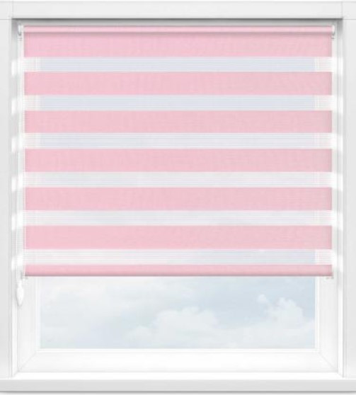 Изображение товара Рулонная штора Jalux День-Ночь Софт bh 10 130x160 (розовый)