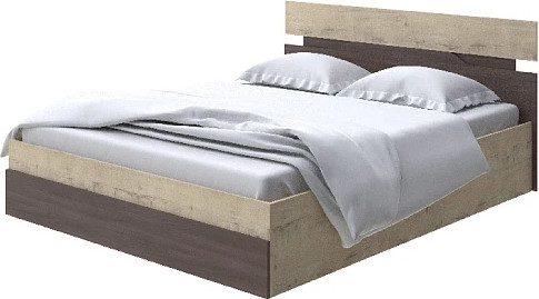 Изображение товара Полуторная кровать Proson Milton с ПМ 120x200 (бунратти/ясень шимо темный)