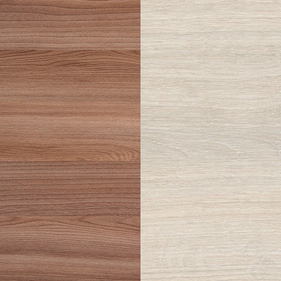 Изображение товара Двуспальная кровать Proson Milton с ПМ 160x200 (ясень шимо темный/дуб шамони светлый 124)