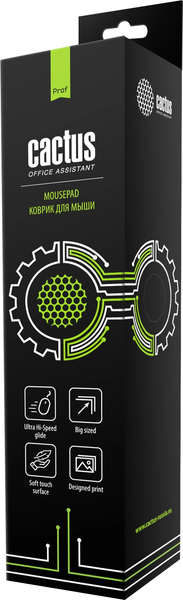 Изображение товара Коврик для мыши Cactus Black CS-MPC-PRO01XL