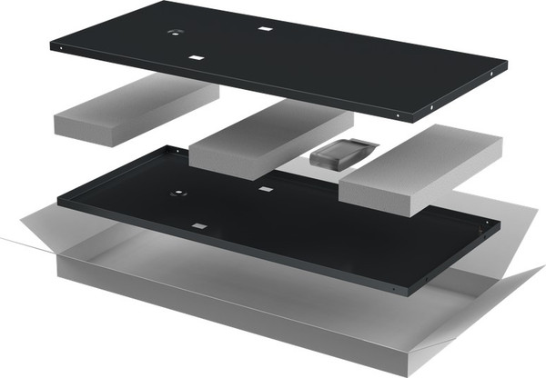 Изображение товара Комплект панелей для щита ITK Linea E / LE05-42UX8-X (черный)