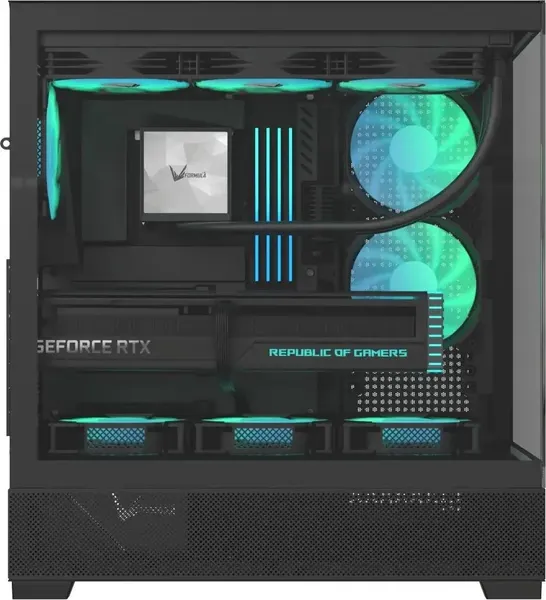 Изображение товара Корпус для компьютера Formula Crystal Z2 Plus FR (черный, без БП)