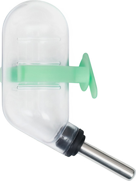 Изображение товара Поилка для птиц и грызунов Пижон 60мл (прозрачный/зеленый)