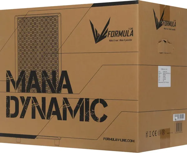 Изображение товара Корпус для компьютера Formula Mana Dynamic (черный, без БП)