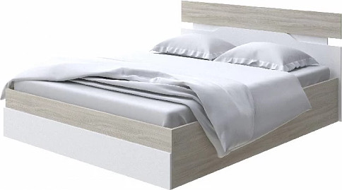 Изображение товара Двуспальная кровать Proson Milton с ПМ 180x200 (ясень шимо светлый/белый)