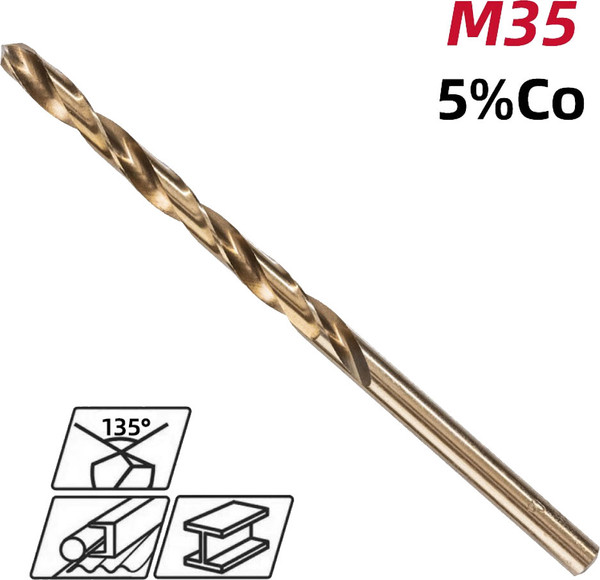 Изображение товара Сверло Deli По металлу RS 4.5мм DIN 338 HSCo 5 / EDH-MHZ045-E2