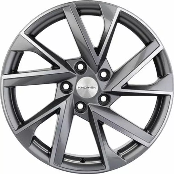 Изображение товара Литой диск Khomen KHW1714 Kodiaq/Tiguan 17x7" 5x112мм DIA 57.1мм ET 40мм Gray FP