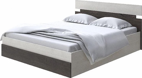 Изображение товара Полуторная кровать Proson Milton с ПМ 120x200 (дуб шамони светлый 124/дуб кантербери)