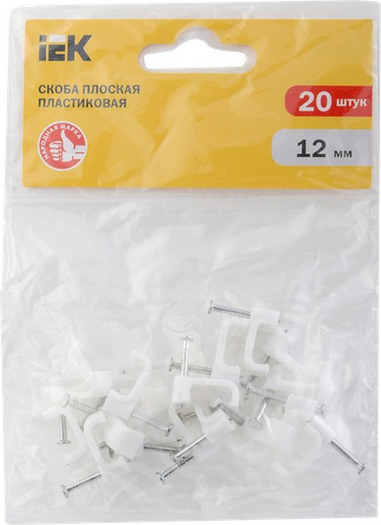 Изображение товара Скоба гвоздевая IEK USK21-12-020 (20шт, плоские)