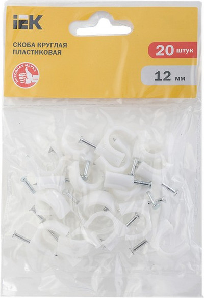 Изображение товара Скоба гвоздевая IEK USK11-12-020 (20шт, круглые)