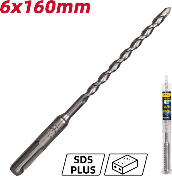 Изображение товара Бур Deli По бетону YS 6x160мм SDS-Plus / EDH-Y06160