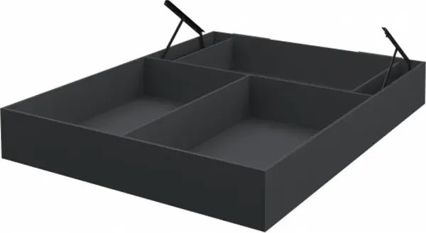 Изображение товара Двуспальная кровать ELVA Нодо NEM01K-1690/2060/1010 (02) (с ящиком и подъемным механизмом)