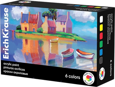 Изображение товара Акриловые краски Erich Krause Art Spirit / 61385 (6цв)