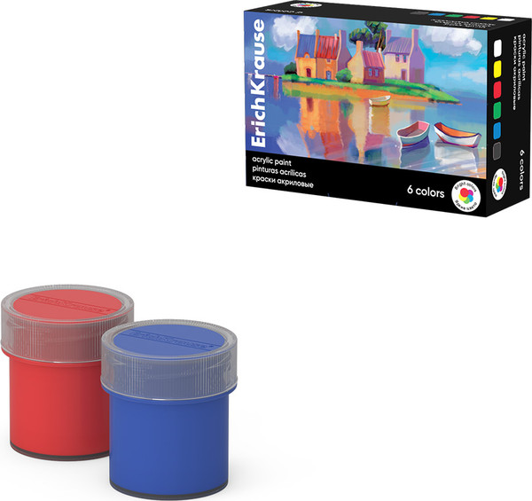 Изображение товара Акриловые краски Erich Krause Art Spirit / 61385 (6цв)