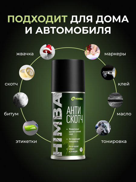 Изображение товара Очиститель Himba Антискотч для удаления скотча, наклеек / 59220 (400мл)