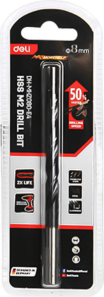 Изображение товара Сверло Deli По металлу RS 5.0мм DIN 338 HSS-TiN / EDH-MHZ050-E4