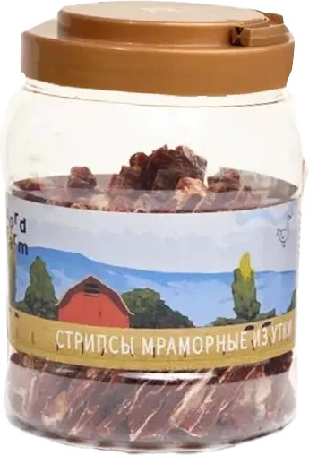 Изображение товара Лакомство для собак Nord Farm Стрипсы мраморные из утки / NF-TR006 (700г)