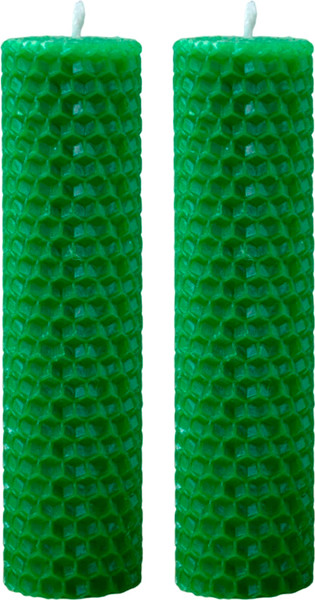 Изображение товара Набор свечей Ozarich Декоративные. Новый Год (2шт, зеленый)