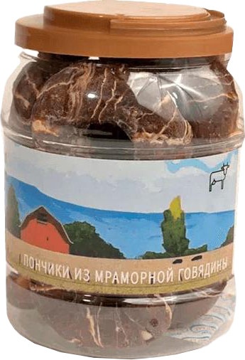 Изображение товара Лакомство для собак Nord Farm Пончики из мраморной говядины / NF-TR049 (600г)