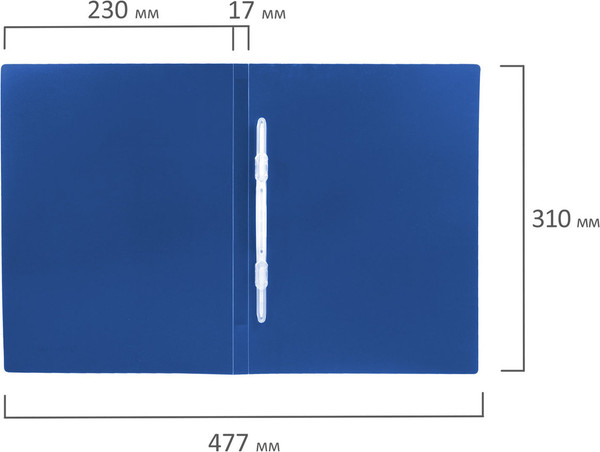 Изображение товара Папка для бумаг Brauberg Office / 222644 (синий)